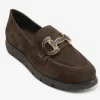 The Enamel Bit Comfort Loafer in Brown