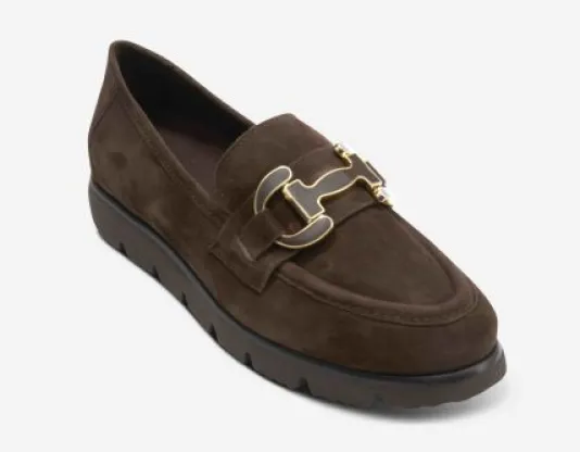 The Enamel Bit Comfort Loafer in Brown