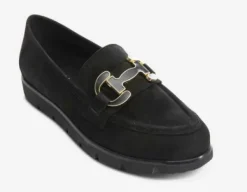 The Enamel Bit Comfort Loafer in Black
