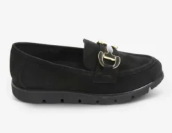 The Enamel Bit Comfort Loafer in Black