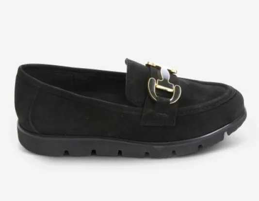 The Enamel Bit Comfort Loafer in Black