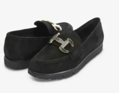 The Enamel Bit Comfort Loafer in Black