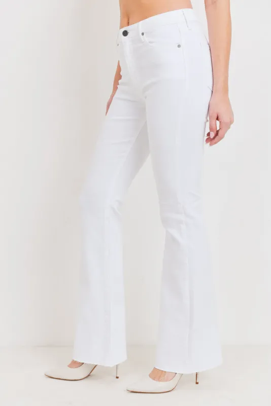 The Flare Jean in White