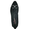 The Flexible Pointed Flat with Ornament in Black