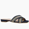 The Frayed Edge X Band Chain Sandal in Indigo