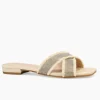 The Frayed Edge X Band Chain Sandal in Natural