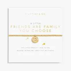The Friends Are Family You Choose Bracelet in Gold