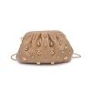 The Gold Stud Clutch in Nude
