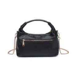 The Gold Stud Crossbody in Black