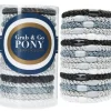 The Grab & Go Ponytail Holders in Light Silver Metallic