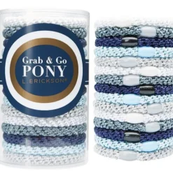 The Grab & Go Ponytail Holders in Atlantic Blue