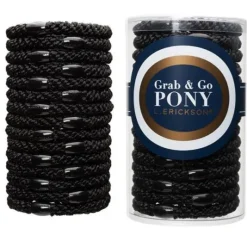 The Grab & Go Ponytail Holders in Black
