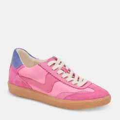 The Gum Sole Court Lace Sneaker in Pink