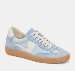 The Gum Sole Court Lace Sneaker in Blue