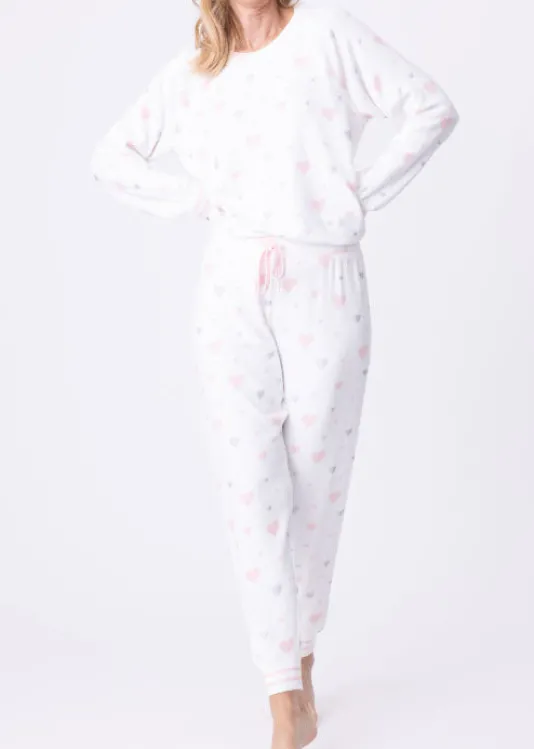 The Hearts Brushed Set in Ivory