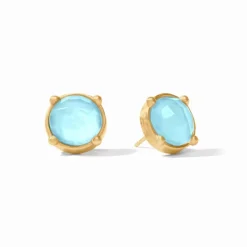 The Honey Stud in Capri Blue