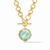 The Honeybee Demi Necklace in Aquamarine