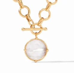 The Honeybee Statement Necklace in Clear Crystal