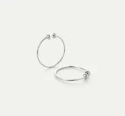 The Icon Hoop In Silver