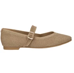 The Knit Maryjane Flat in Gold