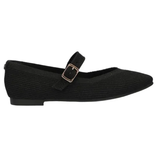 The Knit Maryjane Flat in Black