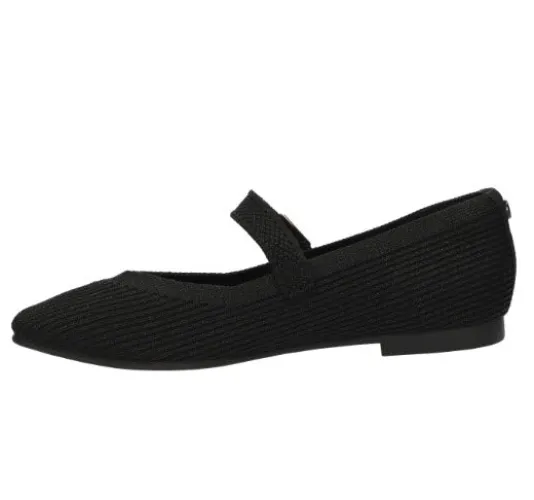 The Knit Maryjane Flat in Black