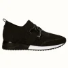 The Knit Slip On Sneaker with Link in Black