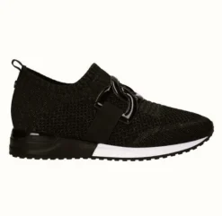 The Knit Slip On Sneaker with Link in Black