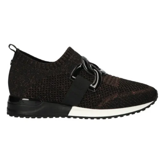 The Knit Slip On Sneaker with Link in Bronze
