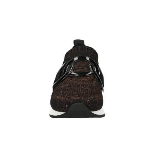 The Knit Slip On Sneaker with Link in Bronze