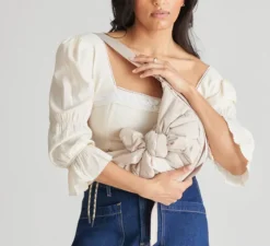 The Knotted Crossbody in Taupe