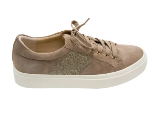 The Lace Sneaker with Chain Detailing in Military
