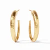 The Large Hammered Hoop in Gold