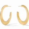 The Large Luna Hoops in Gold