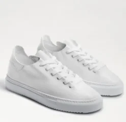 The Leather Lace Sneaker in White