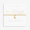 The Love You To The Moon and Back Bracelet in Gold