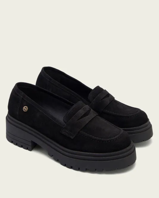 The Lug Loafer in Black