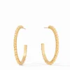 The Medium Colette Bead Hoop in Gold
