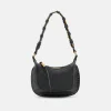 The Mixed Media Shoulder Bag in Black