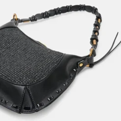 The Mixed Media Shoulder Bag in Black