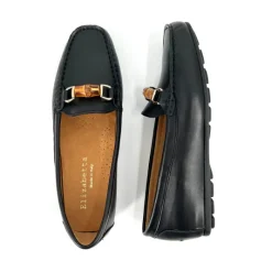 The Moccasin with Bamboo Bit in Black