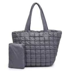 The Nylon Puffer in Carbon Grey