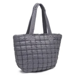 The Nylon Puffer in Carbon Grey