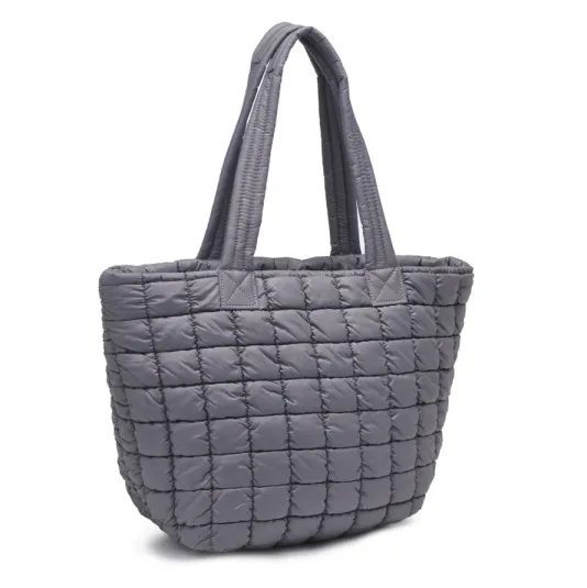 The Nylon Puffer in Carbon Grey