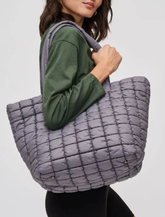 The Nylon Puffer in Carbon Grey