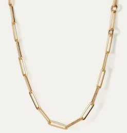 The Open Link Necklace in Gold
