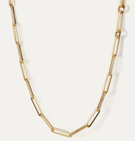 The Open Link Necklace in Gold