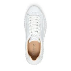 The Perforated Lace Sneaker in White