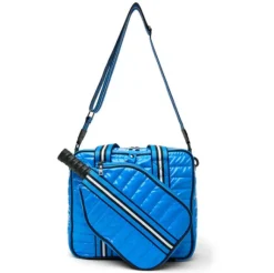 The Pickleball Tote in Blue Patent