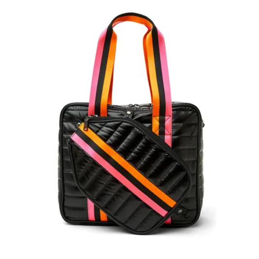 The Pickleball Tote in Pearl Black